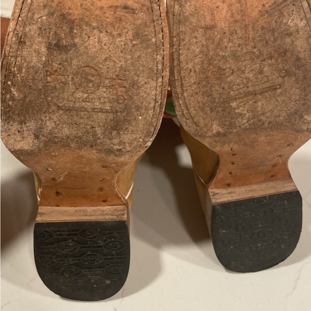 Circle G Tan and White Kids Western Boots - Picture 5 of 6